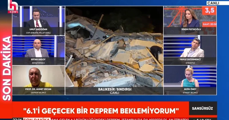 Balıkesir deki deprem daha büyük bir deprem yaratır mı? Marmara yı etkiler mi? Ahmet Ercan yanıtladı