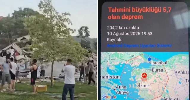 Balıkesir de meydana gelen 6,1 lik depremi Google yaklaşık 1 dakika öncesinden bildirdi Gündem Haberleri