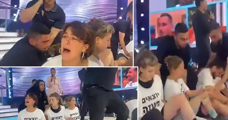 İsrail de canlı yayında ateşkes çağrısı: İsrailli aktivistler stüdyoyu bastı