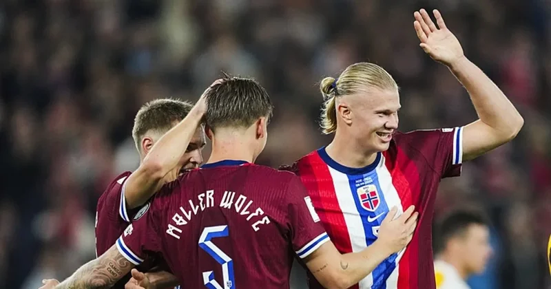 Erling Haaland’ın şov yaptığı maçta Norveç, Moldova’ya 11 gol attı!