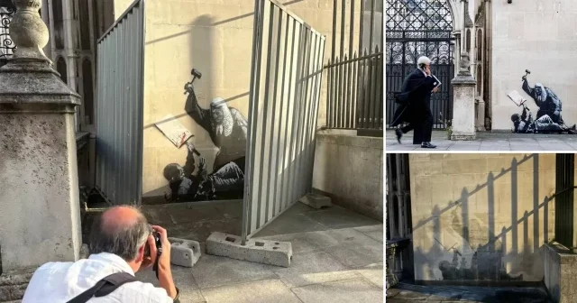Silinme nedeni Filistin mi: Banksy nin Londra daki eseri tescilli binaya çizildi denilerek kapatıldı Kültür Sanat Haberleri
