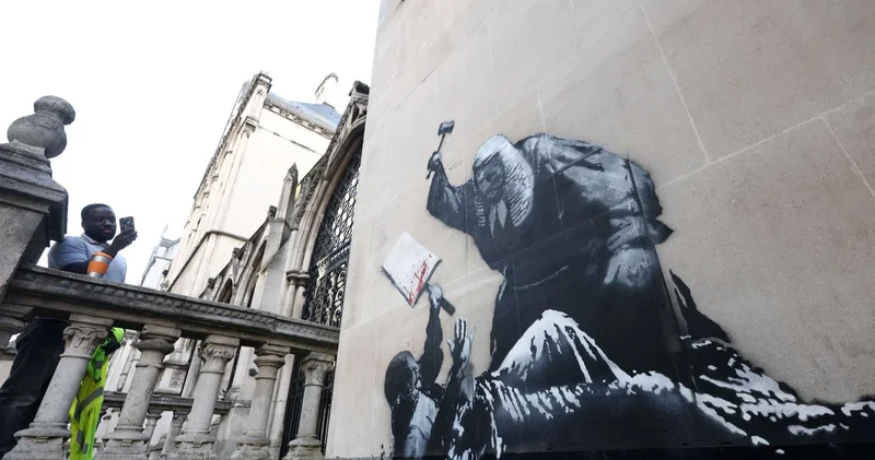 Banksy nin son eseri birilerini rahatsız etti: Silinecek!