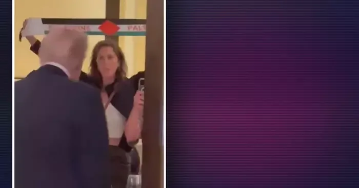 Trump a ABD nin başkenti Washington DC’de soğuk duş! Restoranda protesto: Özgür Filistin”