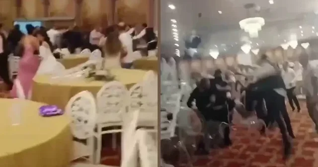 Düğün salonu ringe döndü: Gelin ve damat tarafı arasında uçak tekmeli kavga Adana Haberleri