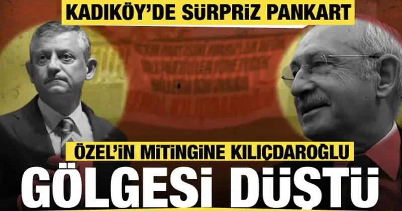Özgür Özel e Kılıçdaroğlu şoku! Miting yapacağı yere astılar