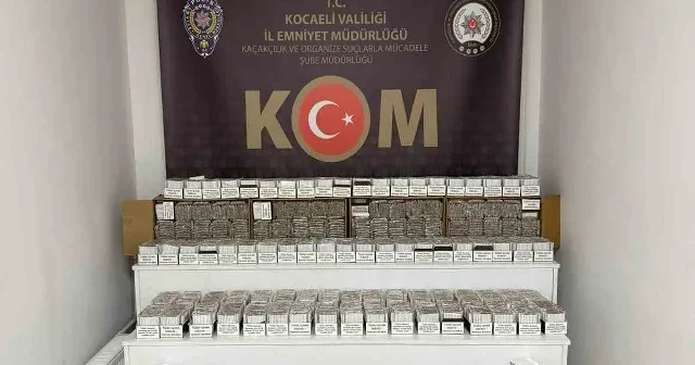 Kocaeli haberleri: Gölcük’te bin 912 bandrol ile 206 bin 300 makaron ele geçirildi Kocaeli Haberleri