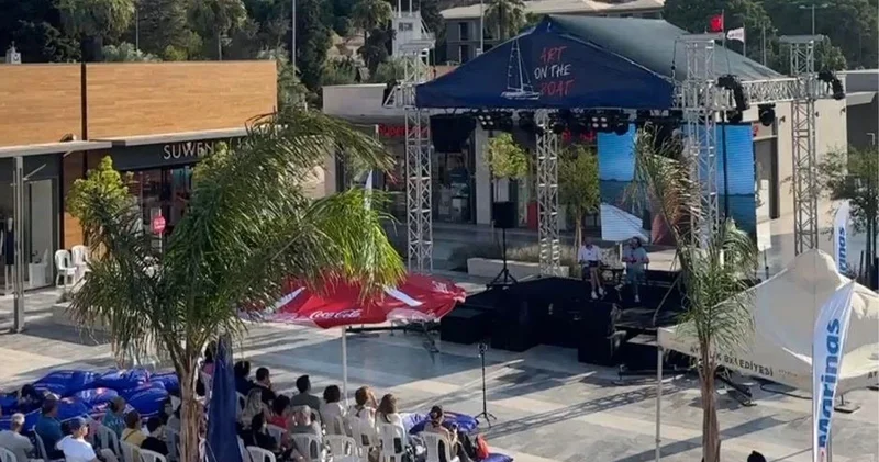 Sanat ve deniz Art on The Boat Festivali nde Ayvalık ta buluştu