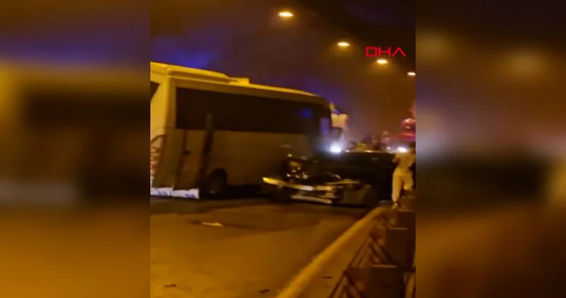 Antalya da tünelde zincirleme kaza! 10 kişi yaralandı