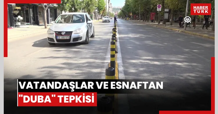 Vatandaşlar ve esnaftan duba tepkisi
