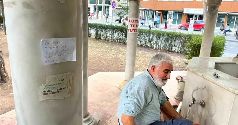 Eskişehir de Şadırvanda Protez Diş Bulundu