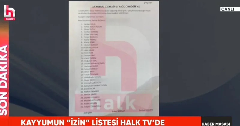 Son Dakika Kayyum Gürsel Tekin in 31 kişilik listesi ortaya çıktı