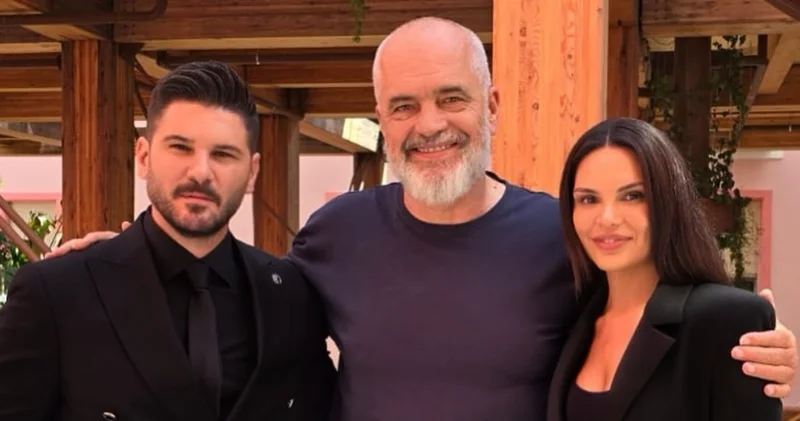 Tolgahan Sayışman ve Almeda Abazi, Arnavutluk Başbakanı ile bir araya geldi Magazin haberleri