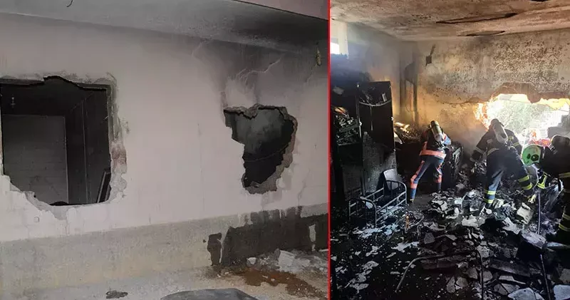 Mardin de ev yangını; 3 yaşındaki Bekir öldü, 12 yaralı