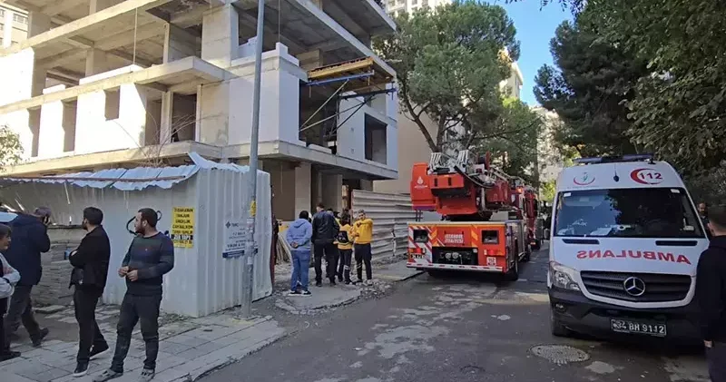 Kadıköy de inşaatta yüksekten düşen işçi hayatını kaybetti