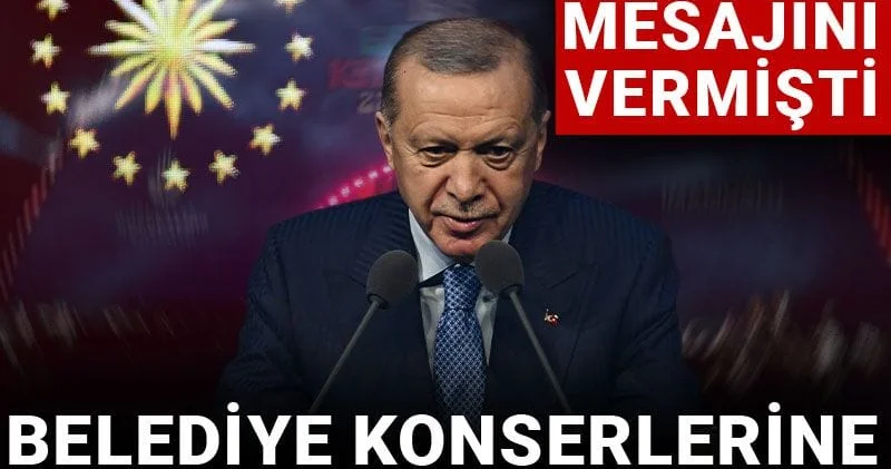 Erdoğan belediye düzenlemesinin mesajını vermişti: Konserlere sınırlama geliyor