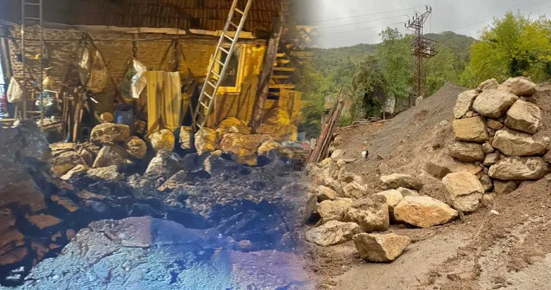 Bartın’da heyelan kabusu: 2 ev tahliye edildi