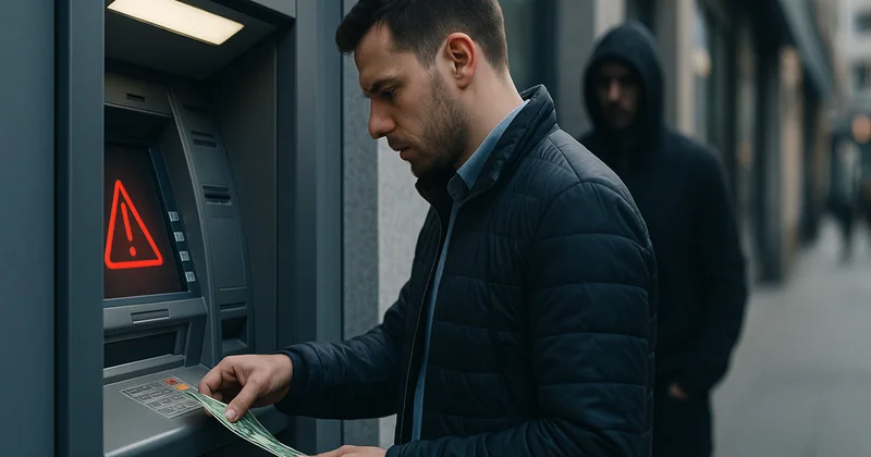 ATM de işlem yaptıktan sonra bu adımı atlayan hapı yuttu! Sözcü Gazetesi