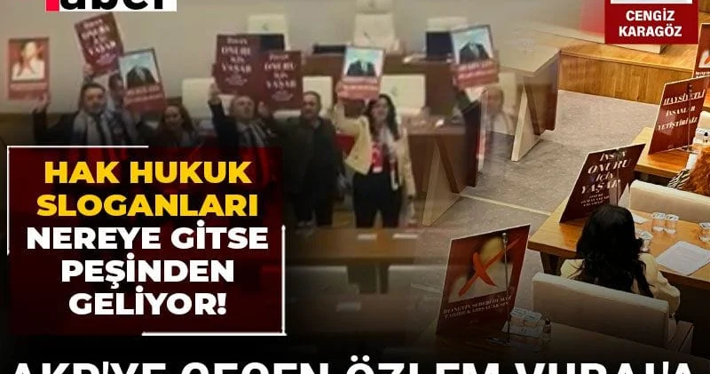 AKP ye geçen Özlem Vural a belediye Meclisi nde de rahat yok: Hak hukuk sloganları nereye gitse peşinden geliyor!