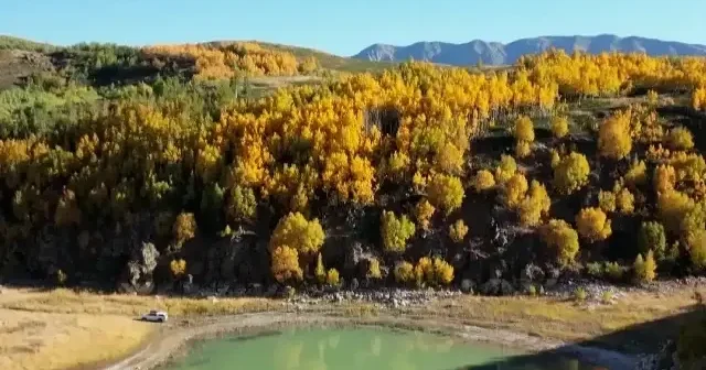 Nemrut’ta sonbahar büyüsü: Krater Gölü renk cümbüşüne döndü VİDEO İZLE