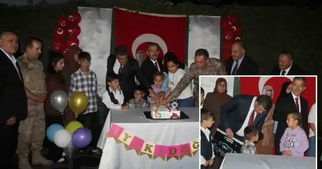 Şırnak’ta şehit çocuklarına doğum günü kutlaması Şırnak Haberleri
