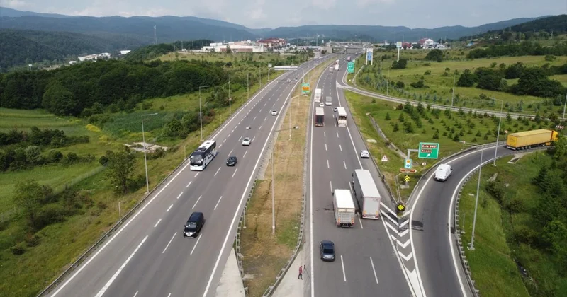 Anadolu Otoyolu Gerede Karabük bağlantı yolunda bakım çalışması başlatıldı