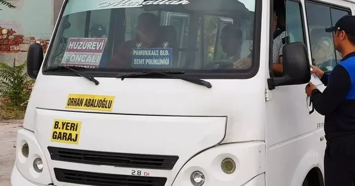 Şehir içi dolmuşlarda trafik denetimi