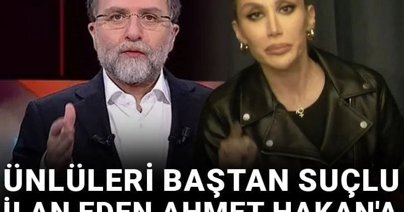 Ünlüleri baştan suçlu ilan eden Ahmet Hakan a İrem Derici den çok sert yanıt