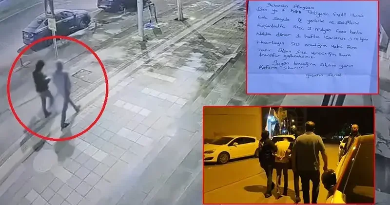 Dönerciden tehdit mektubu ile 3 milyon TL haraç isteyen 2 şüpheli tutuklandı