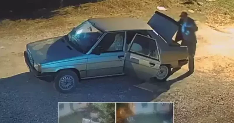 Polatlı’da inşaattan kablo hırsızlığı kameraya yansıdı