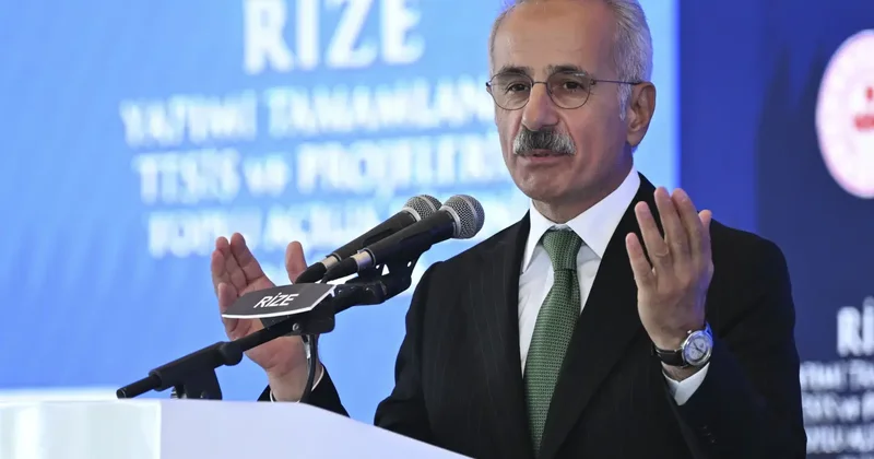 Bakan Uraloğlu, Rize de yapımı tamamlanan tesis ve projelerin açılış törenine katıldı