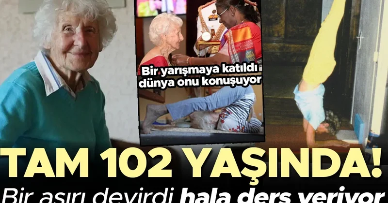 Tam 102 yaşında! 50 sinde başladı, bir asırı devirdi hala ders veriyor