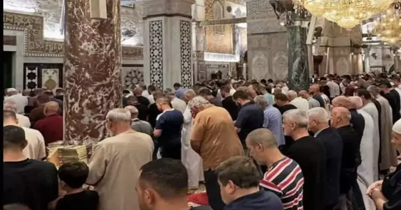 İsrail zulmü son buldu! Mescid i Aksa da sabah namazı kılındı