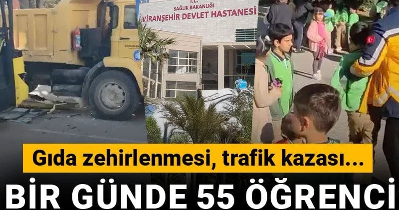 Trafik kazası, gıda zehirlenmesi... Bir günde 55 öğrenci hastanelik oldu!