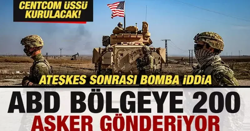 Gazze de ateşkes sonrası bomba iddia: ABD 200 asker gönderiyor! CENTCOM üssü kurulacak