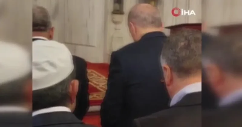 Cumhurbaşkanı Erdoğan cuma namazını Güneysu Merkez Camii’nde kıldı