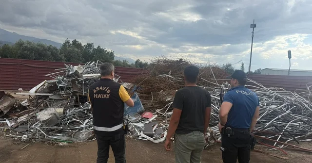 Dörtyol da hurdacılara denetim yapıldı Hatay Haberleri
