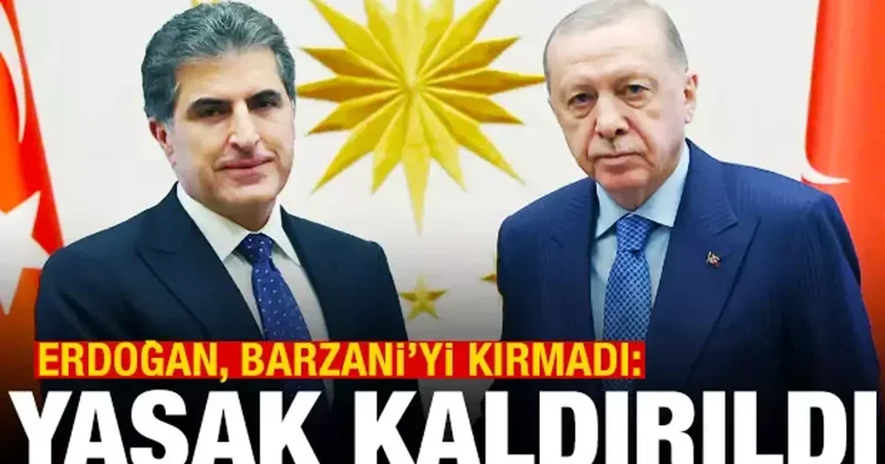 Erdoğan, Barzani yi kırmadı! Süleymaniye ye uçuş yasağı kaldırıldı