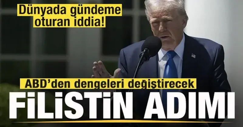 ABD den dengeleri değiştirecek Filistin adımı! İddia Suudi Arabistan dan! Gündeme oturdu