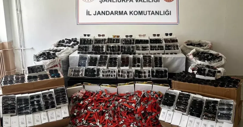 Şanlıurfa’da kaçak imitasyon gözlük operasyonu! Tam 34 milyon TL