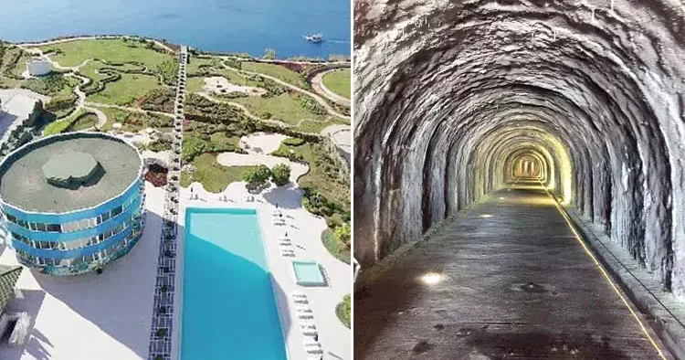 5 yıldızlı otelden plaja tünel: Falezi delip geçtiler