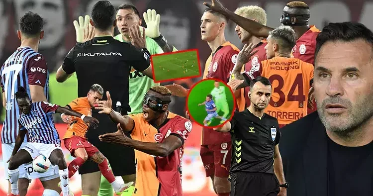 Trabzonspor Galatasaray Fırat Aydınus ve Uğur Meleke değerlendirdi! Pozisyon ofsayt mı faul mü? VAR, orta hakemi çağırarak hata mı yaptı?
