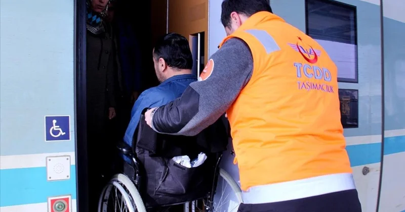 YHT ve ana hat trenlerinde 7,8 milyon engelli yolcu ücretsiz seyahat etti