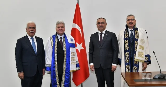 NKÜ den eski Kuzey Makedonya Cumhurbaşkanı İvanov a fahri doktora ünvanı Tekirdağ Haberleri