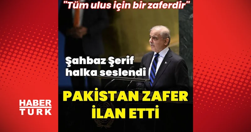 Şahbaz Şerif: Tüm ulus için bir zaferdir Dış Haberler