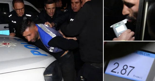Alkollü sürücü 25 kilometre kaçtığı polisi canından bezdirdi: Ehliyetine 2060 yılına kadar el konuldu Erzurum Haberleri