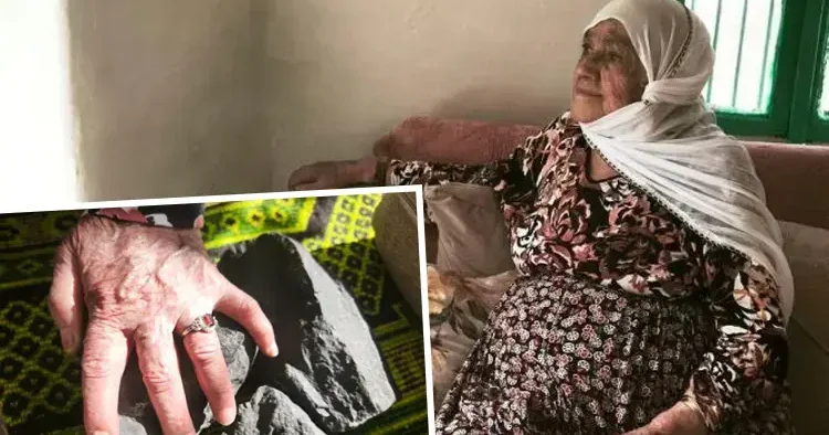 Tunceli de yaşlı kadının bahçesine düştü! Anneler Günü nde hediye yağdı başımıza