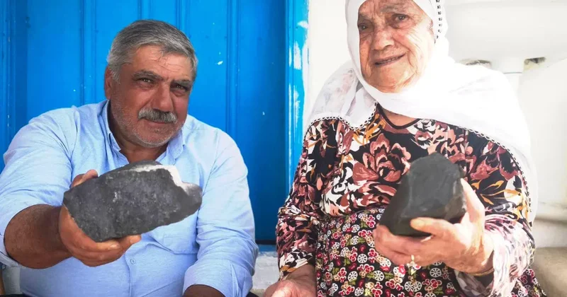 Tunceli de garip olay: Yaşlı kadının bahçesine gökten taş yağdı!