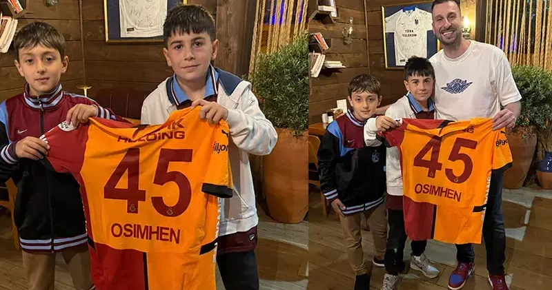 Osimhen’in formasını alan Trabzonsporlu çocuktan formayı bir koleksiyoner aldı
