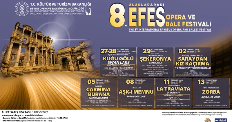 8. Uluslararası Efes Opera ve Bale Festivali 27 Haziran da başlıyor