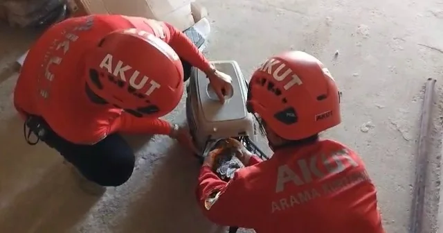 Apartman boşluğunda mahsur kalan martı kurtarıldı Trabzon Haberleri